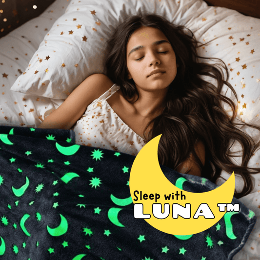Luna™ Glowing Blanket for Kids with Anxiety and Sleep Struggles
