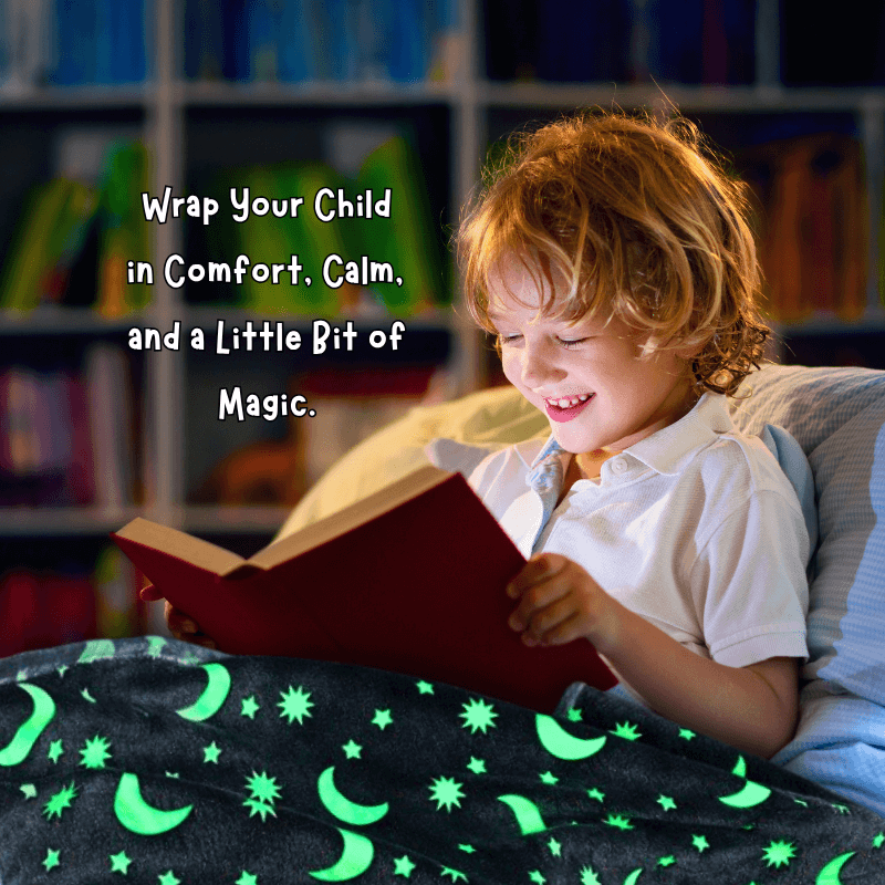 Luna™ Glowing Blanket for Kids with Anxiety and Sleep Struggles