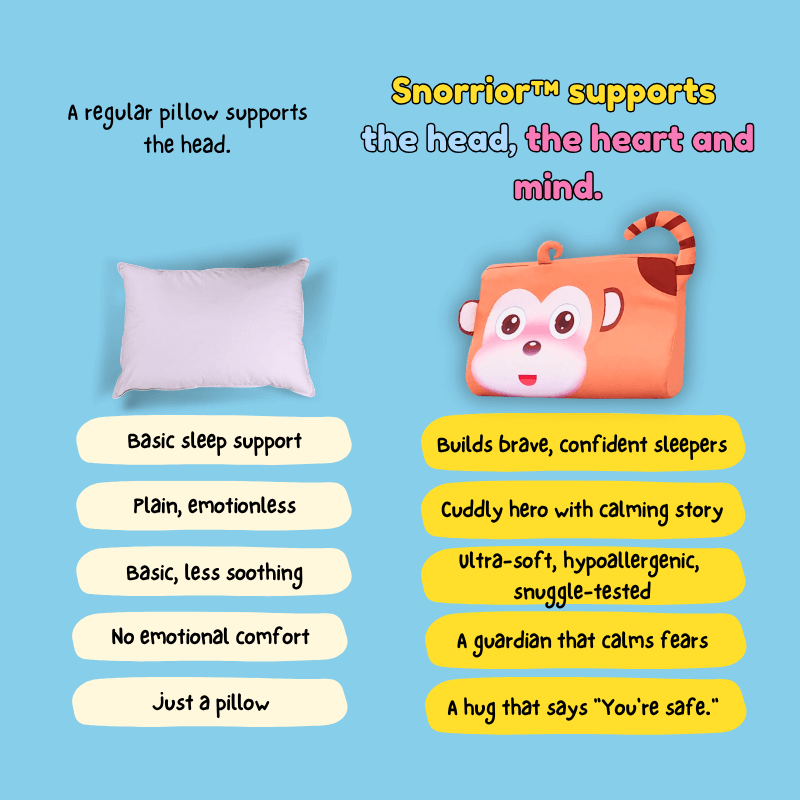 Snorrior™ Comfort Pillow for Kids with Anxiety and Sleep Struggles